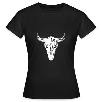 Wilder Westen Logo - Frauen T-Shirt - Schwarz - Vorne - AI Model Female 172 dark (172cm)