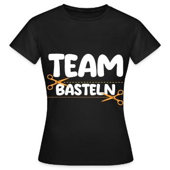 Bastler Bastelunterricht Basteln - Frauen T-Shirt - Schwarz - Vorne - AI Model Female 172 dark (172cm)