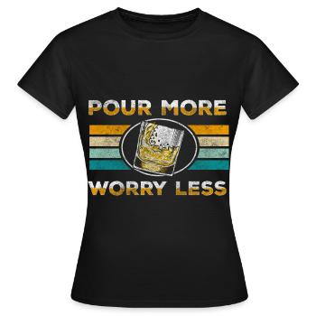 drinks longsdrinks - Women's T-Shirt - black - Front - AI Model Female 172 dark (172cm)