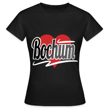 Bochum - T-shirt Femme - noir - Devant - AI Model Female 172 dark (172cm)