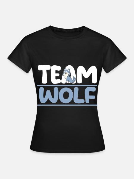 Tier Waldtier Wolf - Frauen T-Shirt - Schwarz