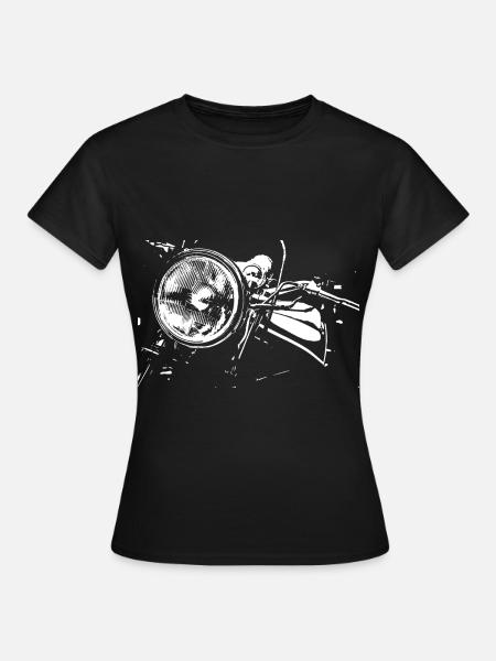 Papy moto - T-shirt Femme - noir