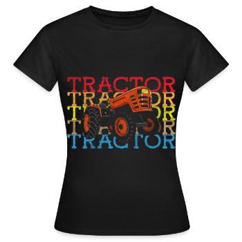 Agriculteur, femme d’agriculteur, vie à la campagne - T-shirt Femme - noir - Devant - AI Model Female 172 dark (172cm)