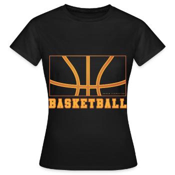 Basketball Basketballer - Frauen T-Shirt - Schwarz - Vorne - AI Model Female 172 dark (172cm)