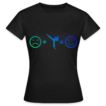 Kickboxing Hommes Boxe Kickboxing Kickboxing - T-shirt Femme - noir - Devant - AI Model Female 172 dark (172cm)