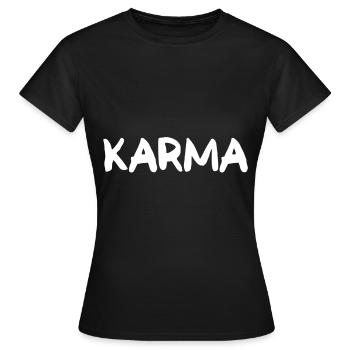 karma - T-shirt Femme - noir - Devant - AI Model Female 172 dark (172cm)
