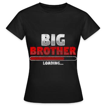 Frère Frech Maternité de famille - T-shirt Femme - noir - Devant - AI Model Female 172 dark (172cm)