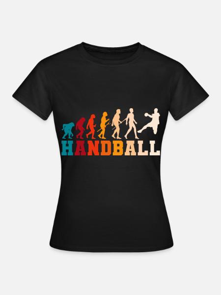Handball Evolution Handballer Handballspieler - T-shirt Femme - noir