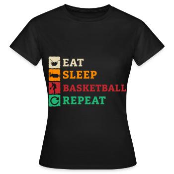Basketball Basketball Basketball Team - Women's T-Shirt - black - Front - AI Model Female 172 dark (172cm)