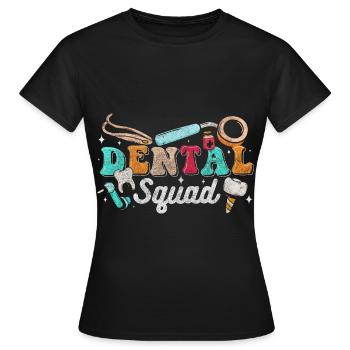 Doctor Drill Specialist Toothpaste - Women's T-Shirt - black - Front - AI Model Female 172 dark (172cm)