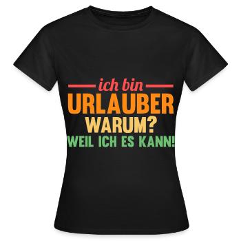 Sommerurlaub Urlauber Urlaub - Frauen T-Shirt - Schwarz - Vorne - AI Model Female 172 dark (172cm)