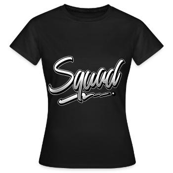 Squad - Frauen T-Shirt - Schwarz - Vorne - AI Model Female 172 dark (172cm)