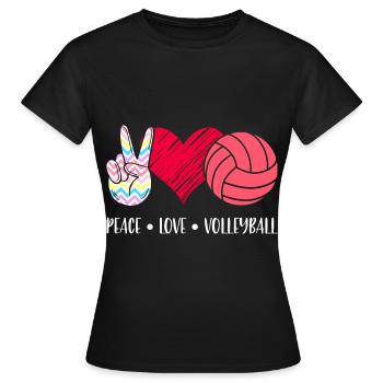Volleyball Volleyball Beach Volleyball Cadeau - T-shirt Femme - noir - Devant - AI Model Female 172 dark (172cm)