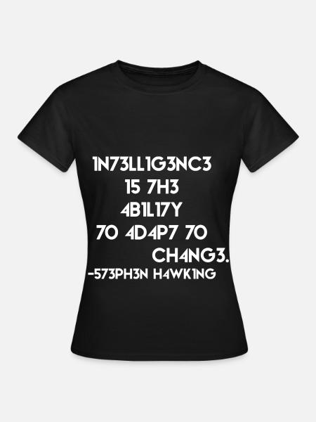 Citer physicien programmeur - T-shirt Femme - noir