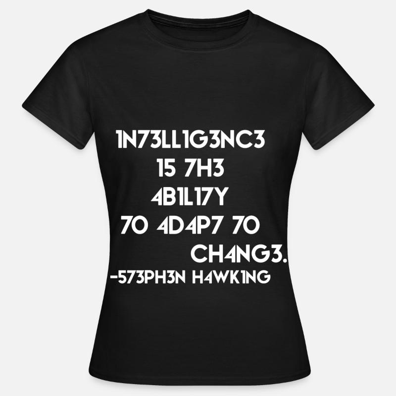 Zitat Physiker Programmierer - Frauen T-Shirt - Schwarz