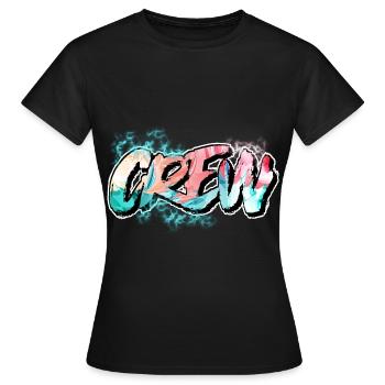 Équipage - T-shirt Femme - noir - Devant - AI Model Female 172 dark (172cm)