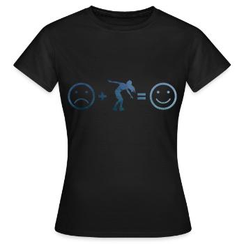 Roller Skates Roller Skating Roller Skating - Frauen T-Shirt - Schwarz - Vorne - AI Model Female 172 dark (172cm)