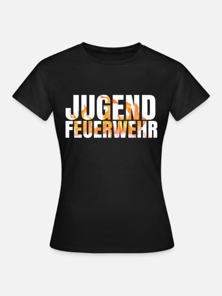 Jugendfeuerwehr feuer - Frauen T-Shirt - Schwarz