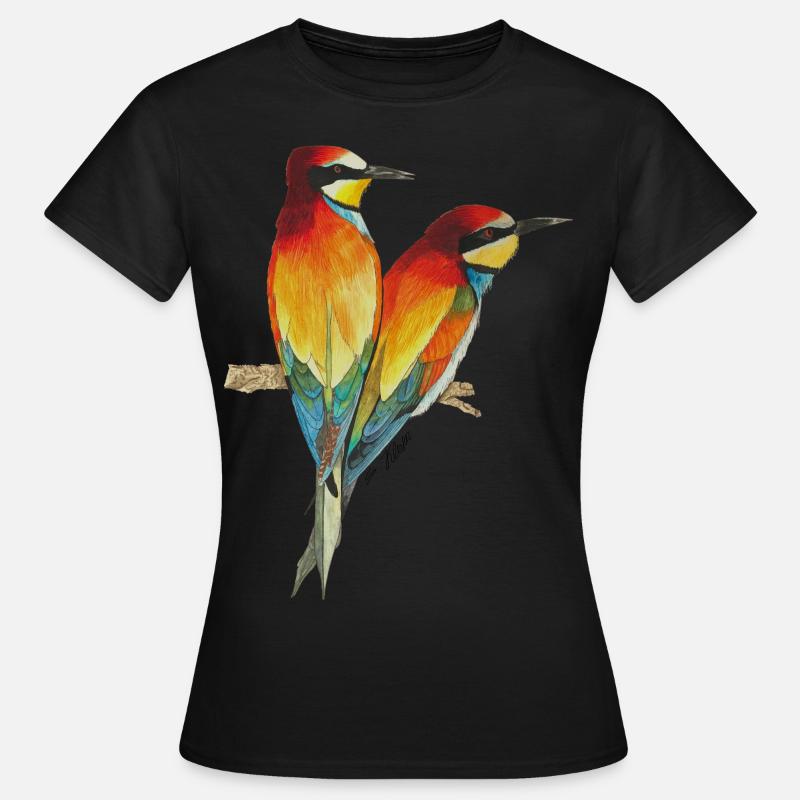 Gruccioni Uccelli Uccello del paradiso - Maglietta da donna - nero