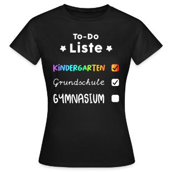 École secondaire de gymnase, cadeau de 5e année - T-shirt Femme - noir - Devant - AI Model Female 172 dark (172cm)