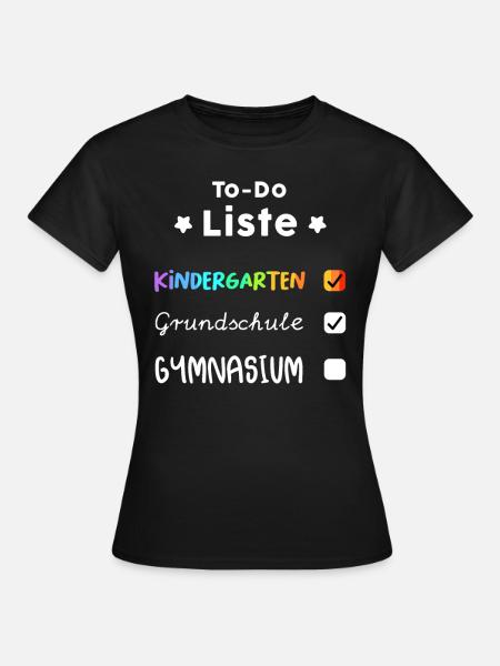 Gymi Einschulung Gymnasium 5. Klasse Geschenk - Frauen T-Shirt - Schwarz