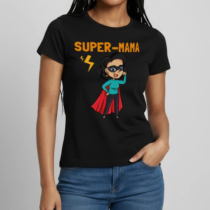 Super-Mama Mutter Geschenk Mama Heldin Muttertag Frauen T-Shirt