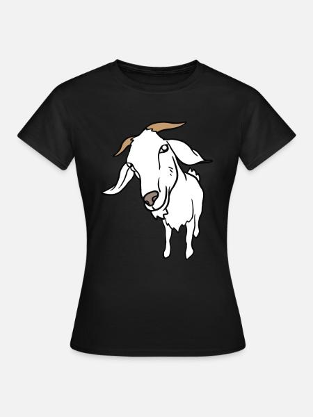 Goat billy goat goat barn farmer farmer goats - Women's T-Shirt - black