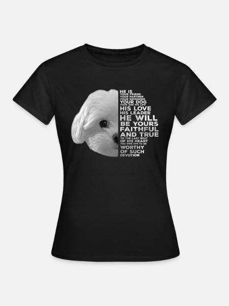Visage maltais - T-shirt Femme - noir