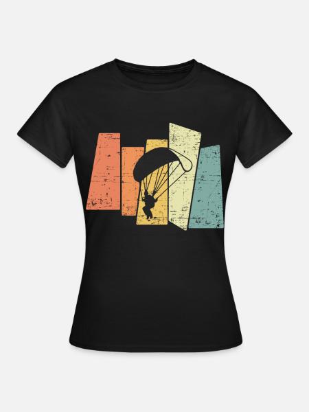 80 Retro Parapente parapente - T-shirt Femme - noir