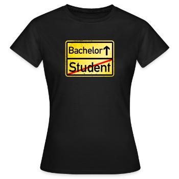 Bachelor - Frauen T-Shirt - Schwarz - Vorne - AI Model Female 172 dark (172cm)