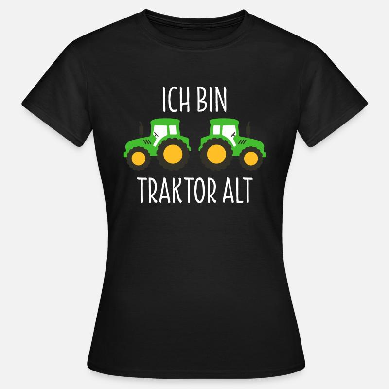2. Geburtstag Junge Ich bin schon 2 Jahre Traktor - Frauen T-Shirt - Schwarz