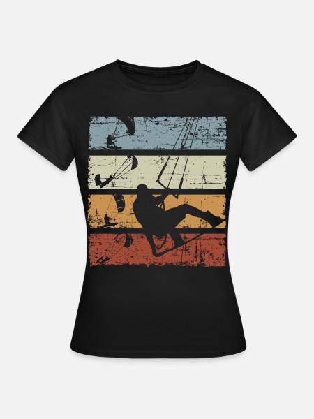 Vintage Kitesurfer - T-shirt Femme - noir