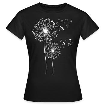 Parapente Pissenlit Pissenlit Parapente Parapente Parapente - T-shirt Femme - noir - Devant - AI Model Female 172 dark (172cm)