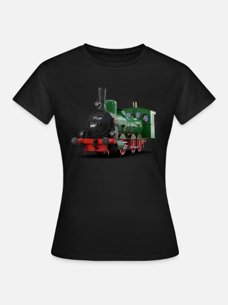 Dampflok Zug I Eisenbahn Lokomotive - Frauen T-Shirt - Schwarz