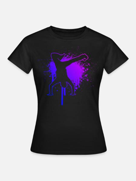 Hiphop Break Dance Bgirl Hommes Breakdance - T-shirt Femme - noir