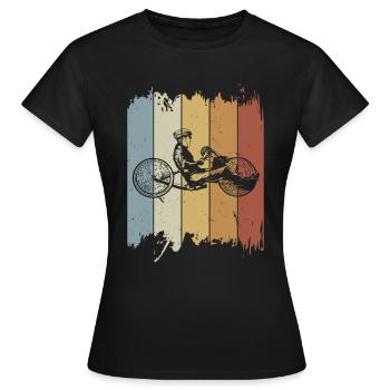 Vintage Handbike Tricycle Vélo Tricycle Handbike - T-shirt Femme - noir - Devant - AI Model Female 172 dark (172cm)