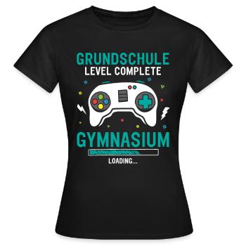 Niveau de l’école primaire Remplissage complet du gymnase - T-shirt Femme - noir - Devant - AI Model Female 172 dark (172cm)