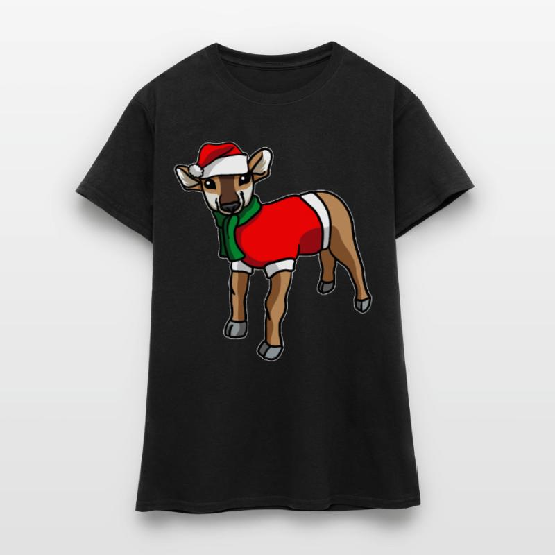 Antilope avec pull de Noël T-shirt Femme