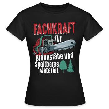 Fachkraft für Brennstäbe und spaltbares Material - Frauen T-Shirt - Schwarz - Vorne - AI Model Female 172 dark (172cm)