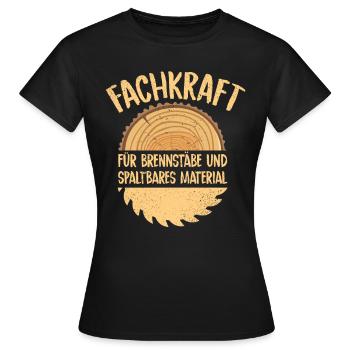 Fachkraft für Brennstäbe und spaltbares Material - Frauen T-Shirt - Schwarz - Vorne - AI Model Female 172 dark (172cm)