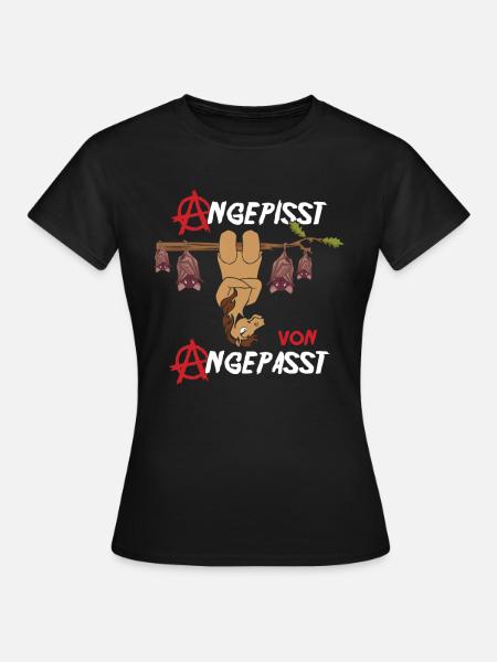 Angepisst von Angepasst Be Different Pferd - Frauen T-Shirt - Schwarz