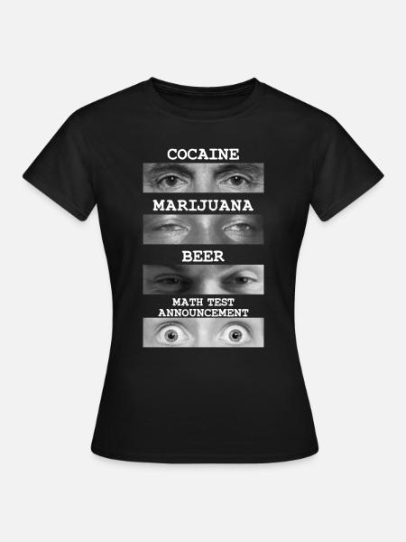 Mathe Test Überraschung - Frauen T-Shirt - Schwarz