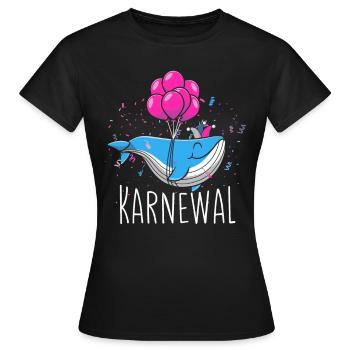 Karnewal Fasching Wal - Frauen T-Shirt - Schwarz - Vorne - AI Model Female 172 dark (172cm)