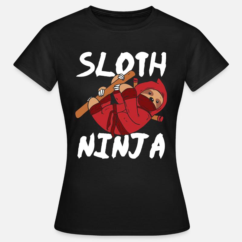 Sloth Ninja - Women's T-Shirt - black