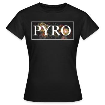 Pyrotechnicien pyrotechnique pyrotechnique - T-shirt Femme - noir - Devant - AI Model Female 172 dark (172cm)