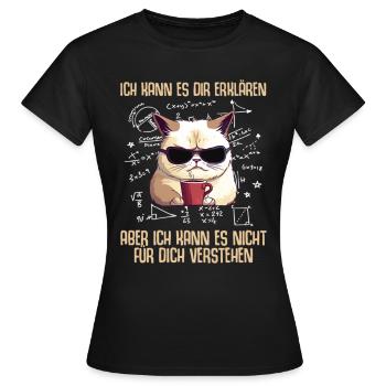 Je ne peux pas le comprendre pour vous Mathématiques - T-shirt Femme - noir - Devant - AI Model Female 172 dark (172cm)