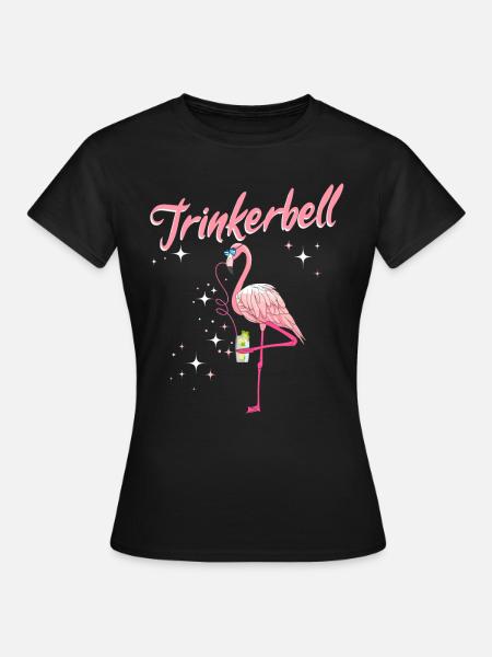 Trinkerbell - Frauen T-Shirt - Schwarz