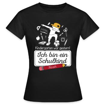 Je suis un écolier Noah - T-shirt Femme - noir - Devant - AI Model Female 172 dark (172cm)