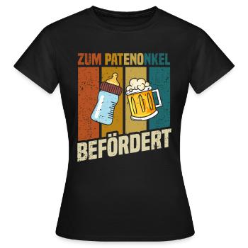 Promu parrain - T-shirt Femme - noir - Devant - AI Model Female 172 dark (172cm)
