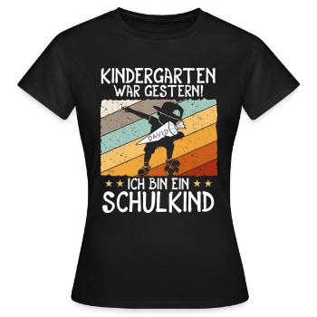Je suis un écolier David - T-shirt Femme - noir - Devant - AI Model Female 172 dark (172cm)